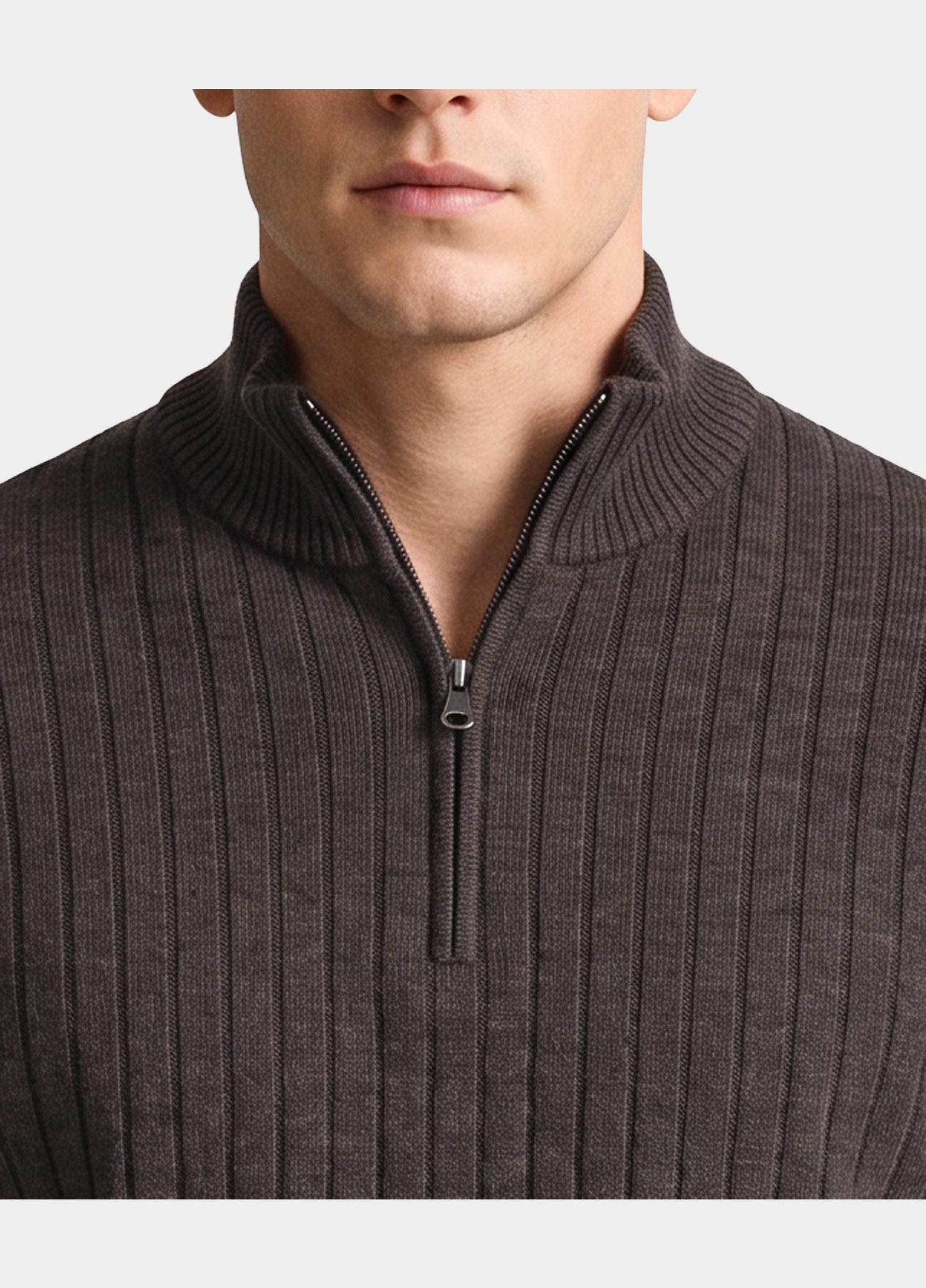 Profuomo Half Zip Bruin  PPWJ30019/B