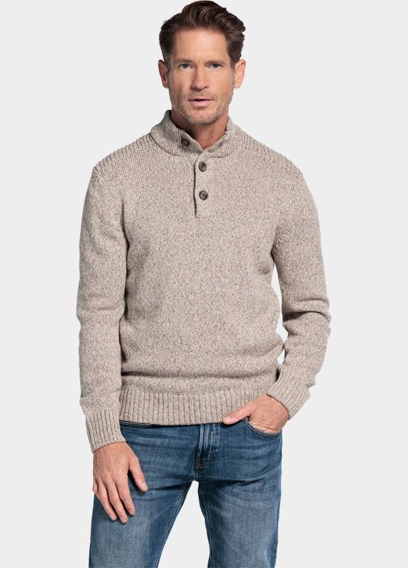 Baileys Half Zip Bruin Pullover placket buttons  5gg 528492/839