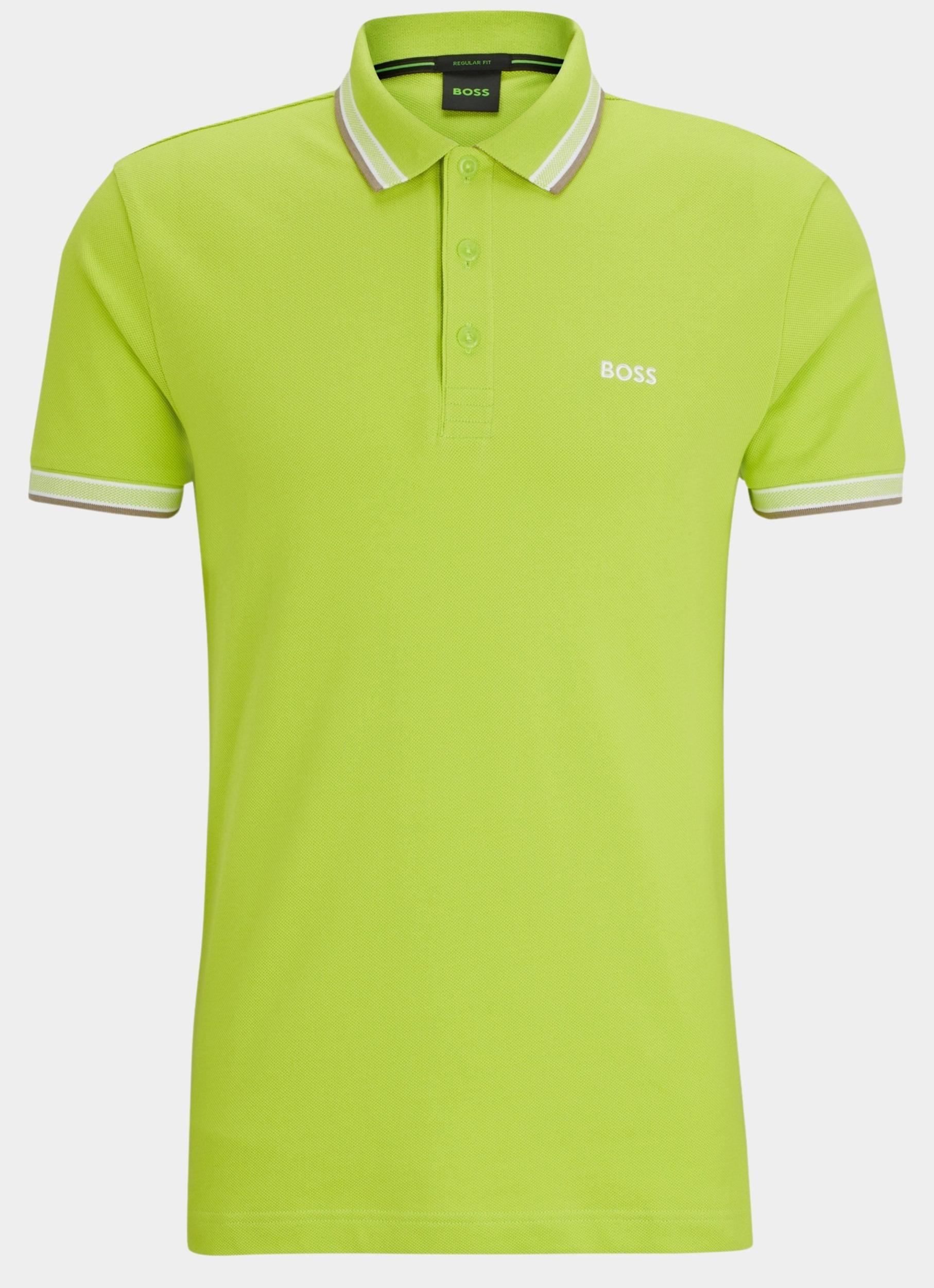 BOSS Green Polo korte mouw Groen Paddy 10241663 01 50468983/327