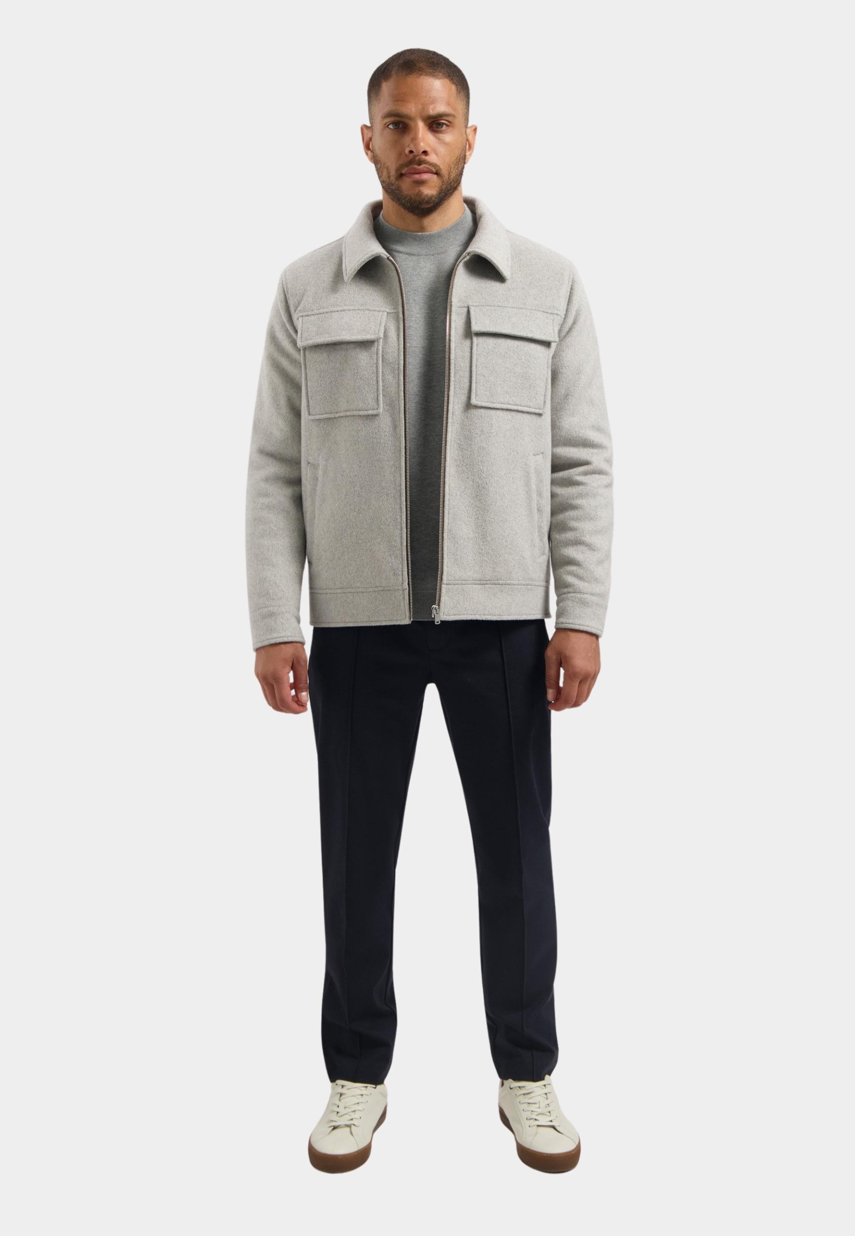 Dstrezzed Wollen Jack Grijs DS_Colton Wool Jacket 101514-AW25/831