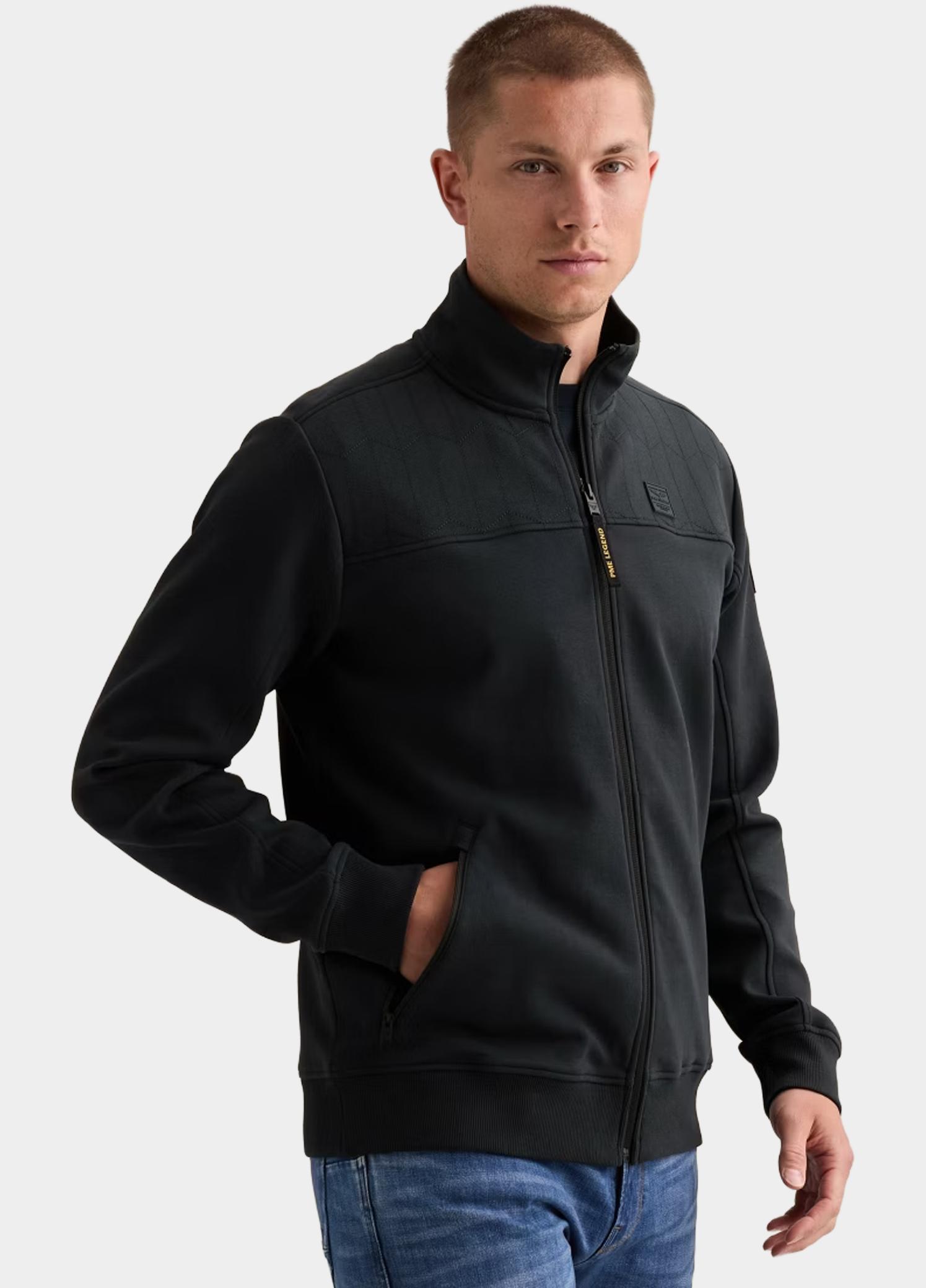 PME Legend sweatvest heren Blauw Zip jacket interlock sweat PSW2608437/5281
