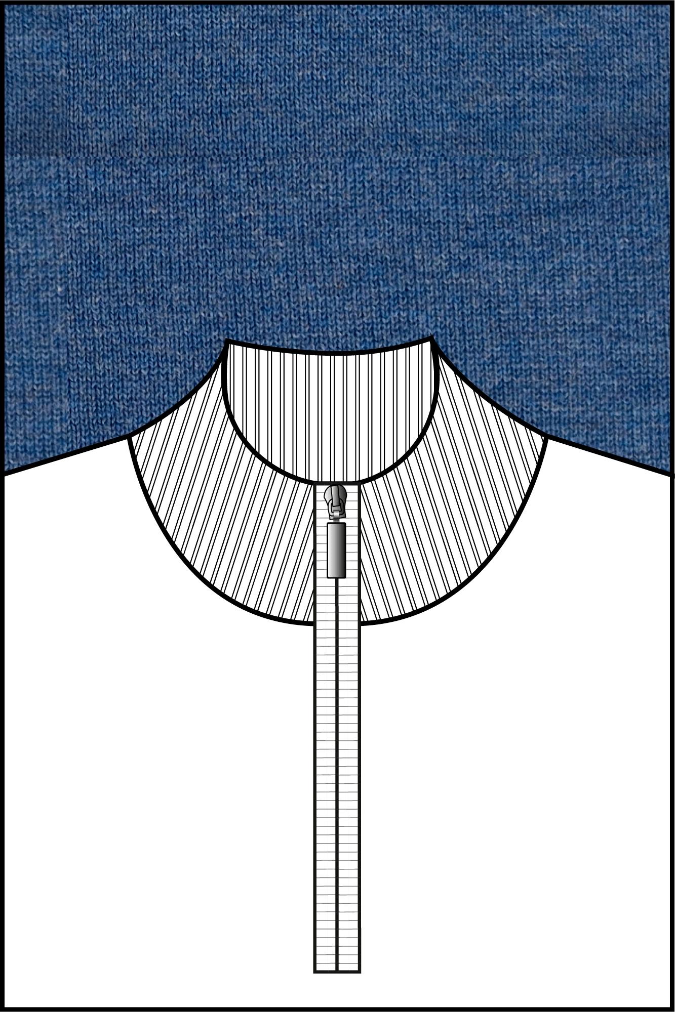 Baileys Half Zip Blauw Pullover 1/2 zip  Pima Cotton 528400/655