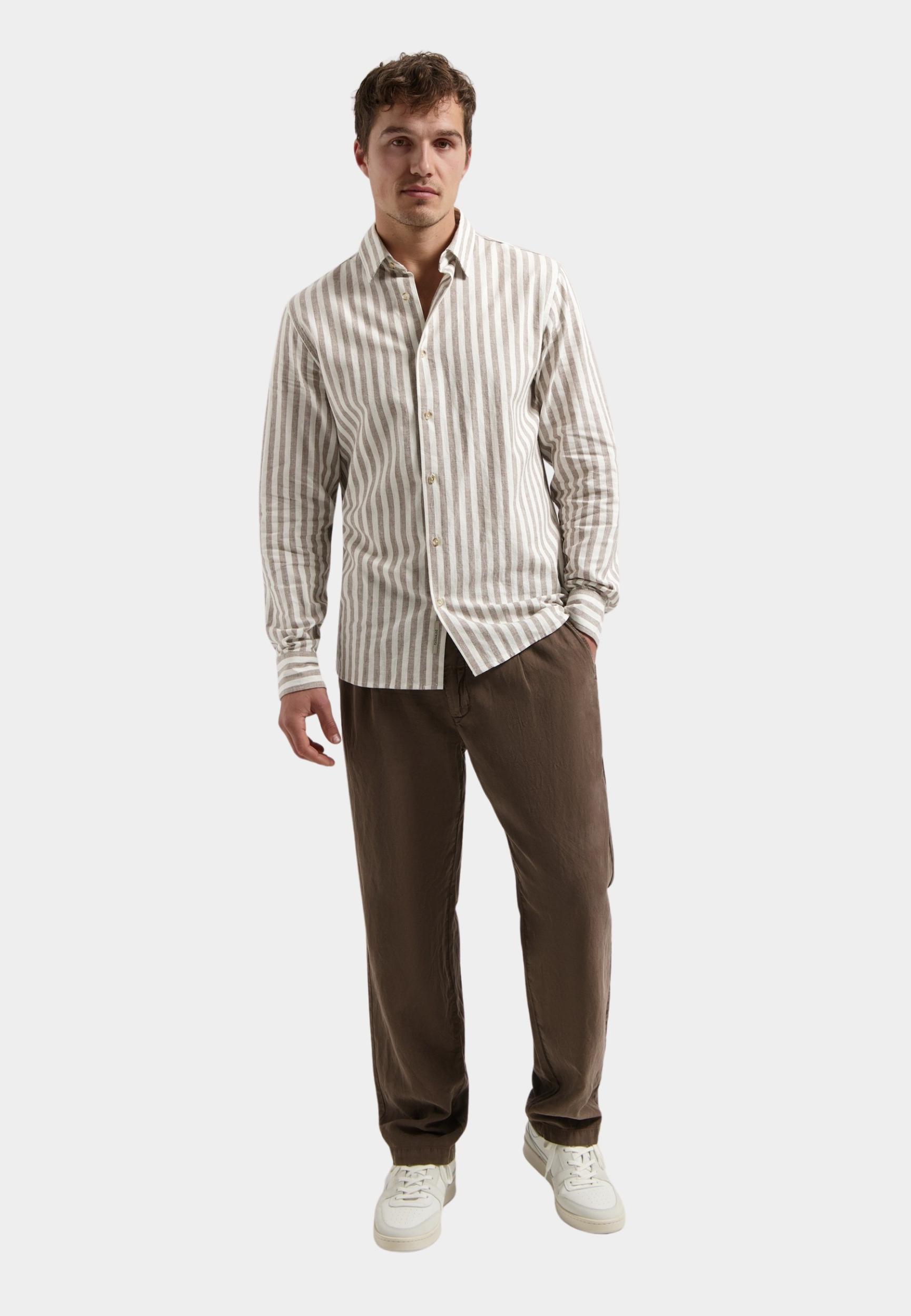 Dstrezzed Casual hemd lange mouw Beige Philip Shirt 303928/213