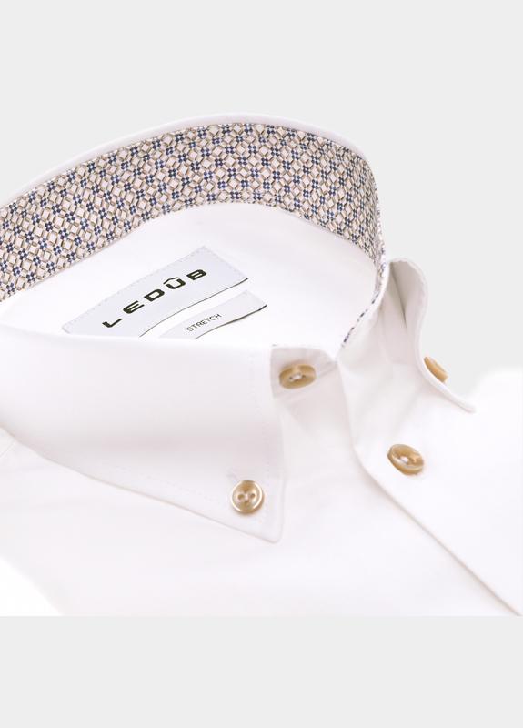 Ledub Business hemd korte mouw Wit  0702021/910-620-000