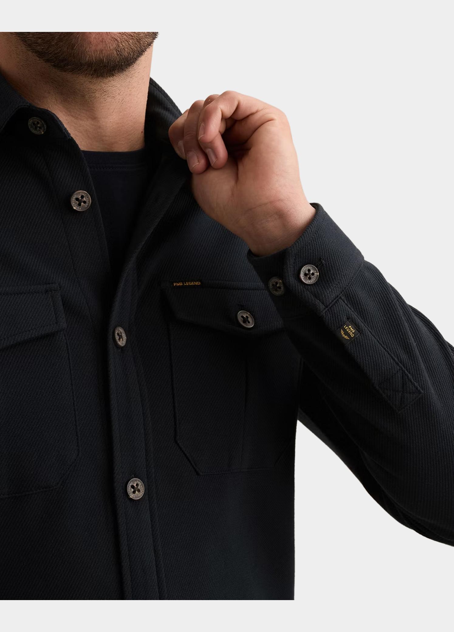 PME Legend Overhemd heren Blauw Long sleeve shirt Comfort Hea PSI2608234/5281