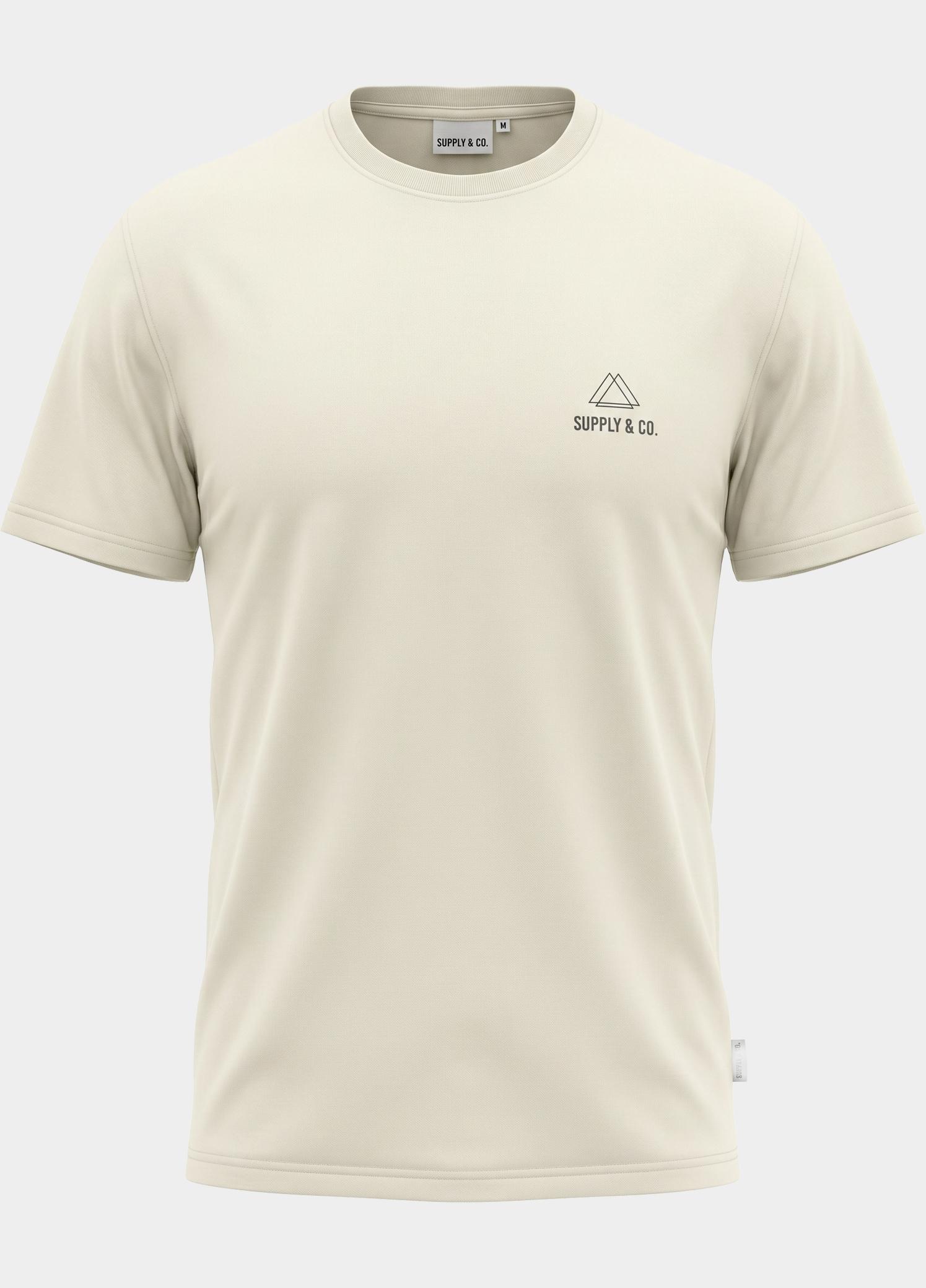 Supply & Co. T-shirt heren Beige Basic T-shirt SCO25108BA01/150 off-white