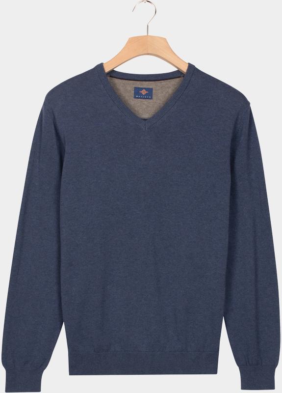 Baileys Pullover Blauw V-Neck Pullover 12gg, single 528100CCT-3/675
