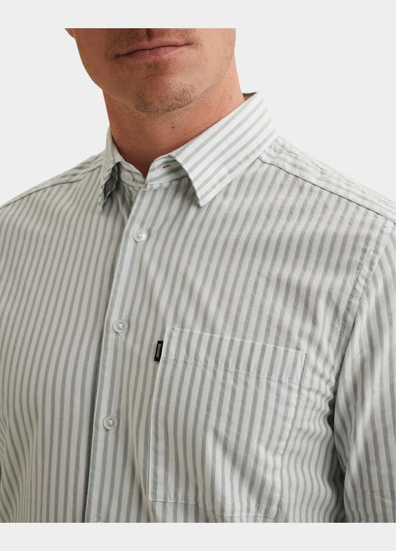 Vanguard Casual hemd lange mouw Blauw LONG SLEEVE SHIRT YD Stripe w VSI2602215/5144