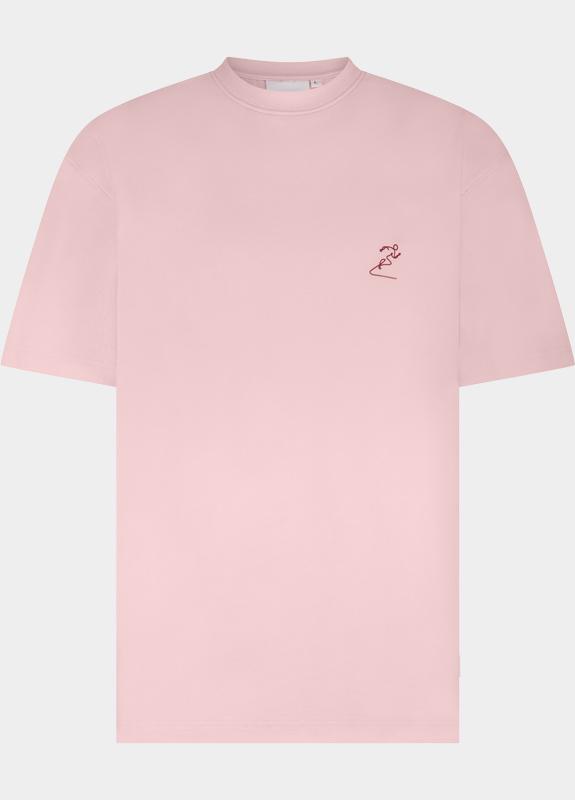 Supply & Co. T-shirt korte mouw Roze Abdon T-shirt With Backprint SCO26118AB04/6509