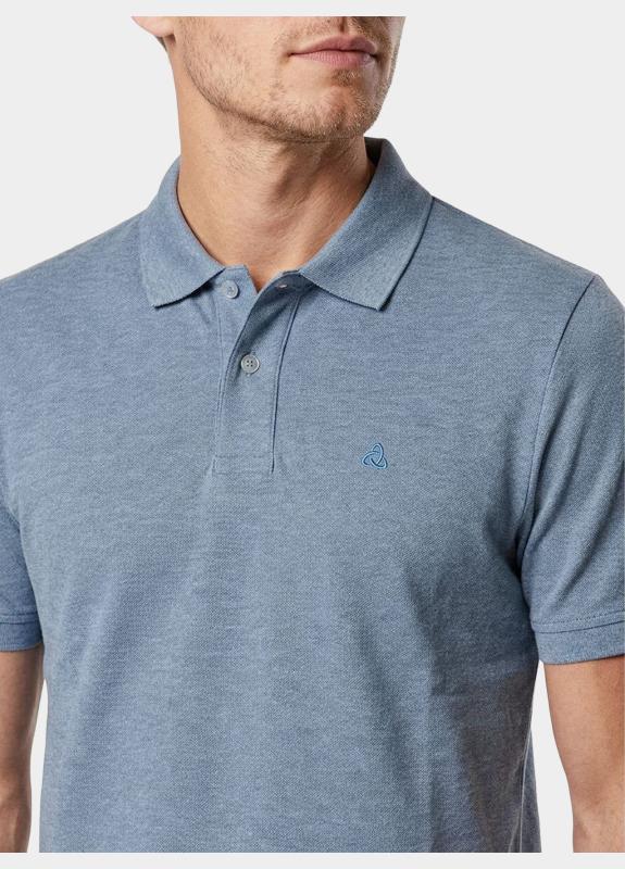 Scotland Blue Polo heren Blauw Fang Polo SPE26108FA63SB/4006