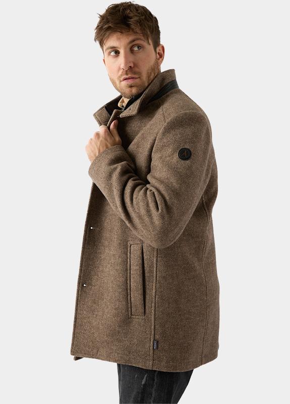 Donders 1860 Wollen Jack Bruin Wooddown Wool Coat 21807.3/410