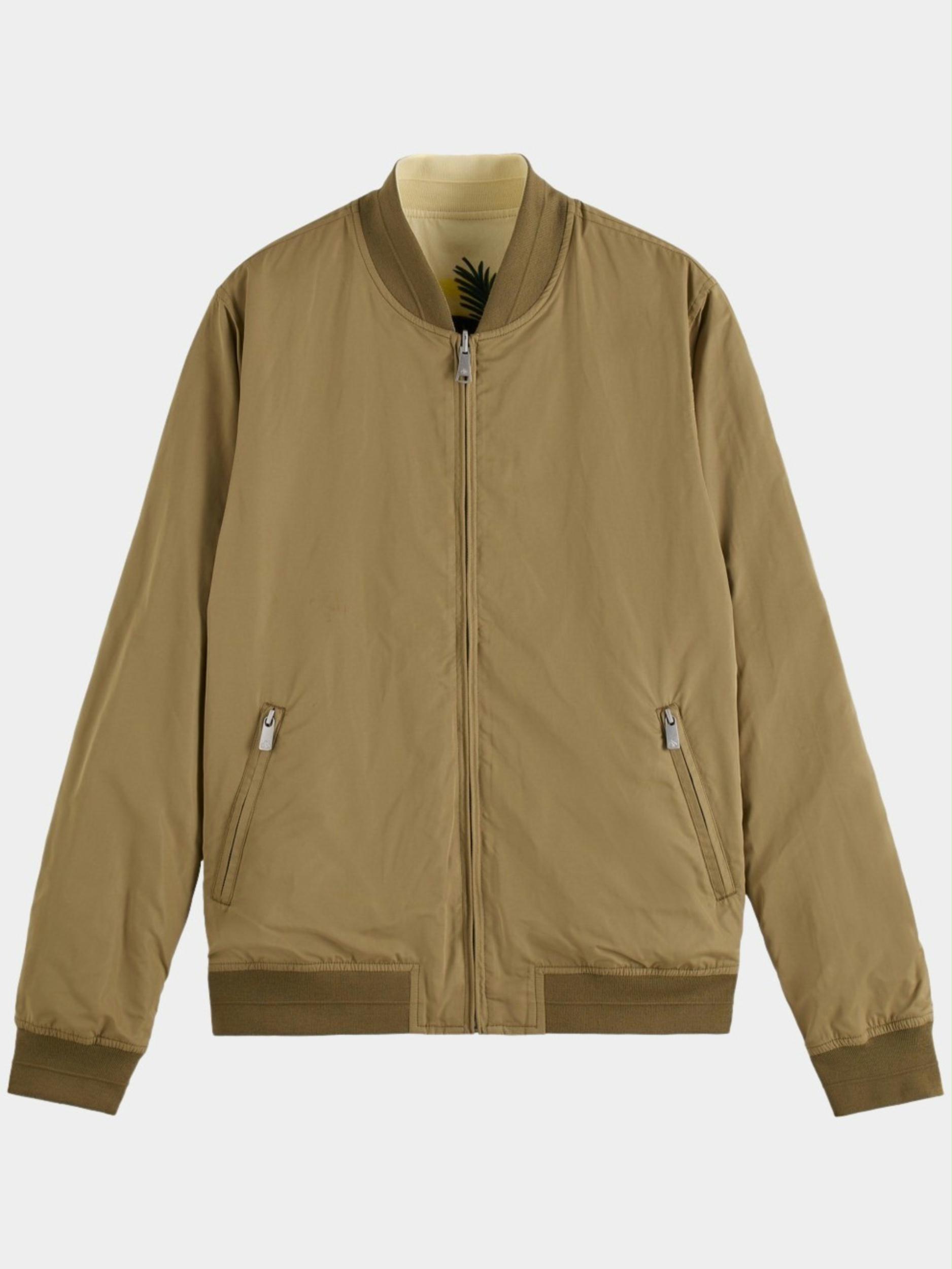 22% Scotch & Zomerjack Beige Reversible Bomber Jacket | Men Shop