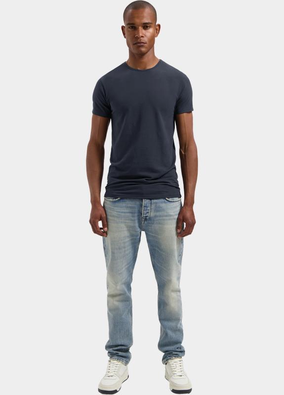 Dstrezzed T-shirt Blauw Bronson 2 Pack Round Neck Tee 707012/649