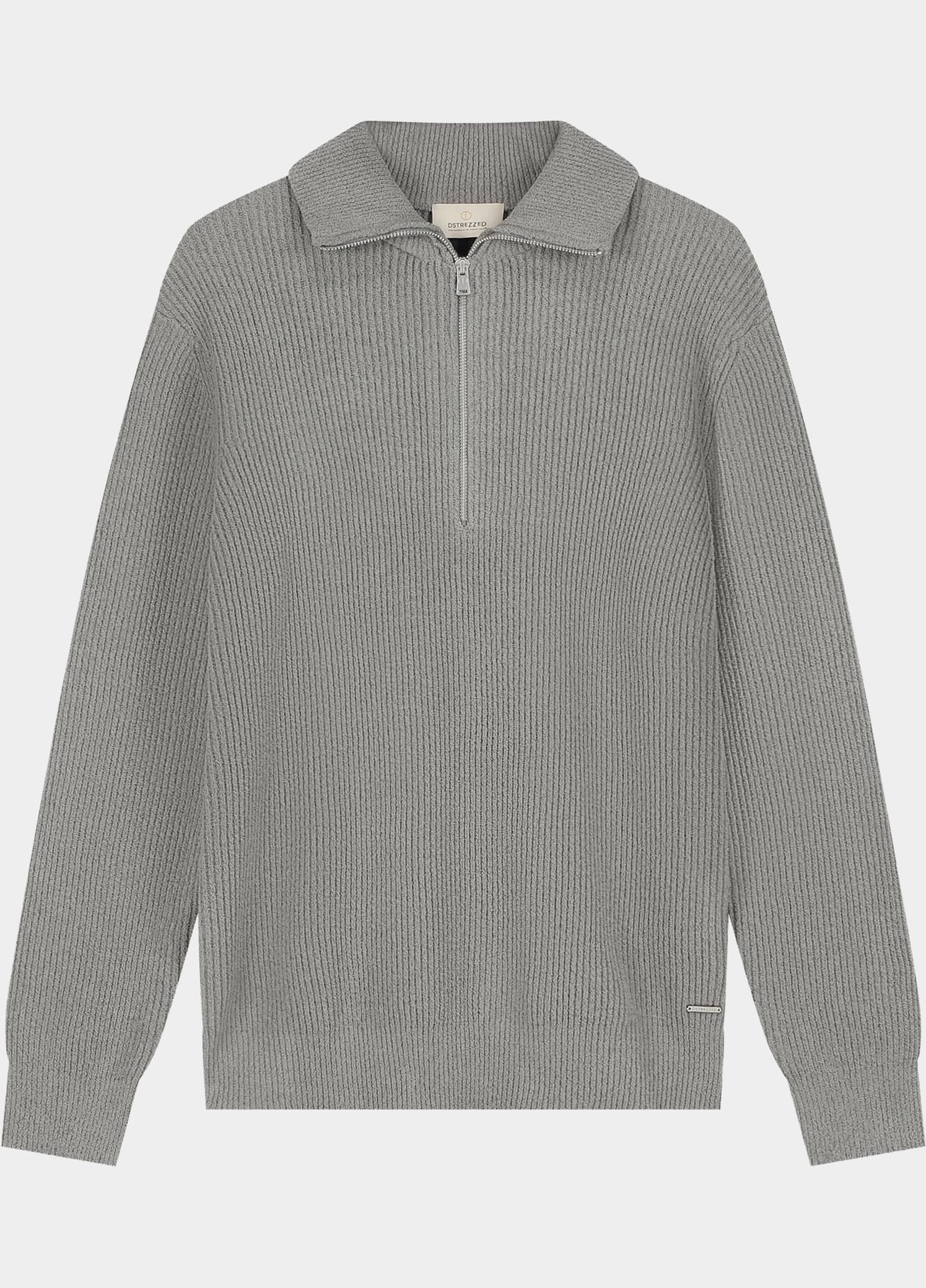 Dstrezzed Half Zip Grijs Josiah Skipper 406822/820