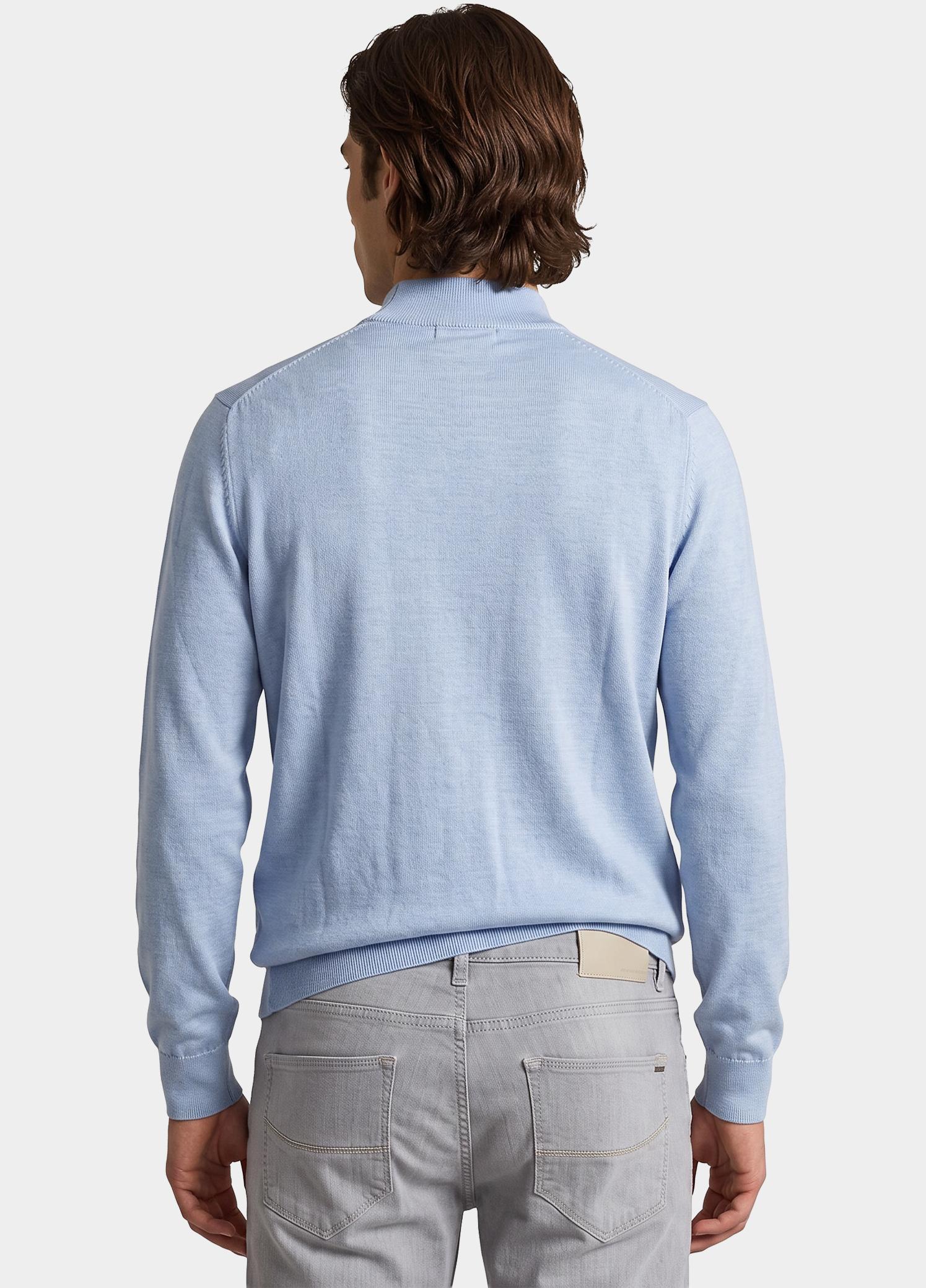 Born With Appetite Turtle neck Blauw Berry Pullover Mockneck Merin BWA00005BE35/4003