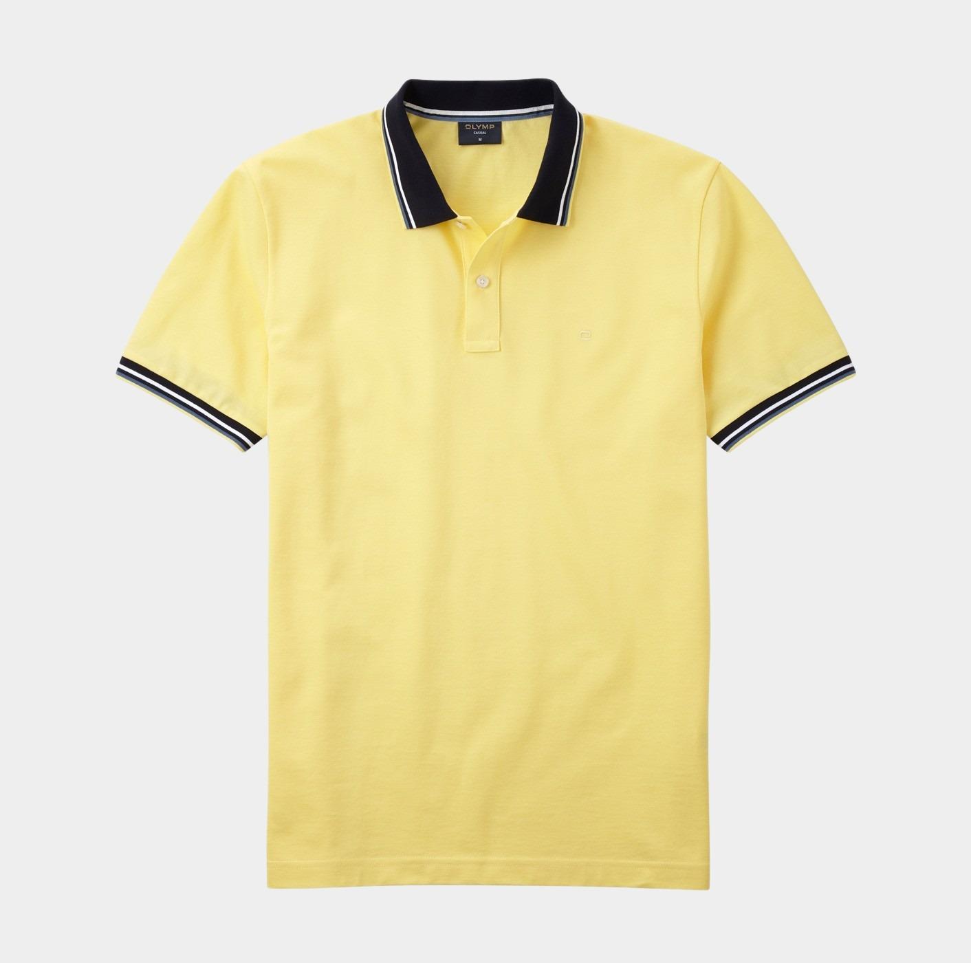 Olymp Polo korte mouw Geel Polo PiquÃ© solid 541152/52