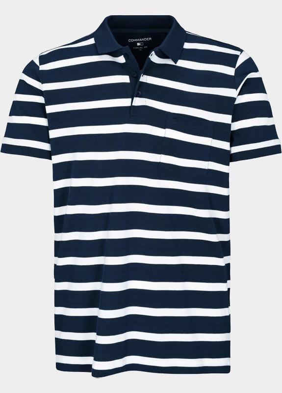 Commander flag Polo heren Blauw  214008359/640