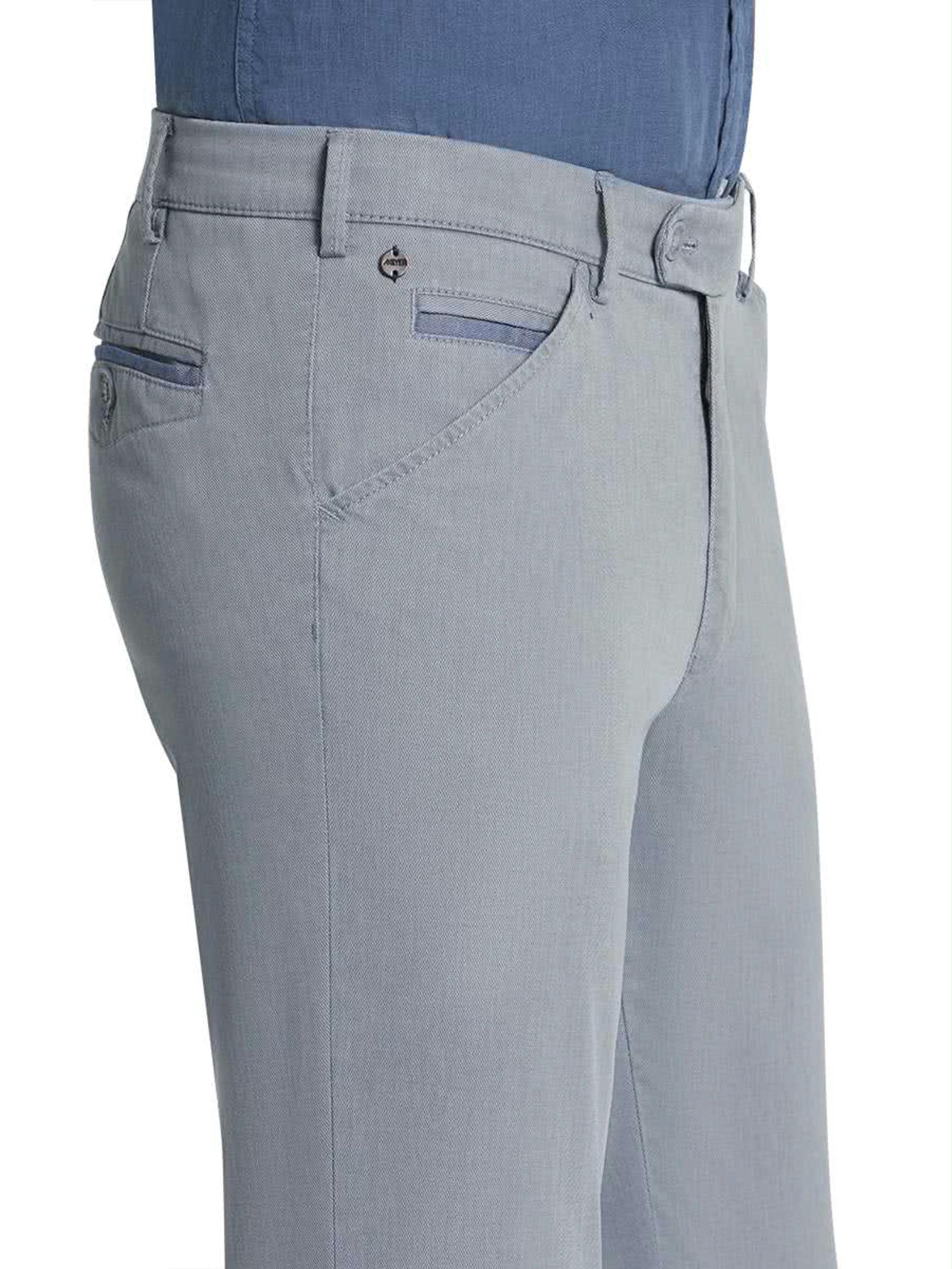 Meyer Katoenen Broek Grijs CHICAGO Art.1-5041 3321504100/06
