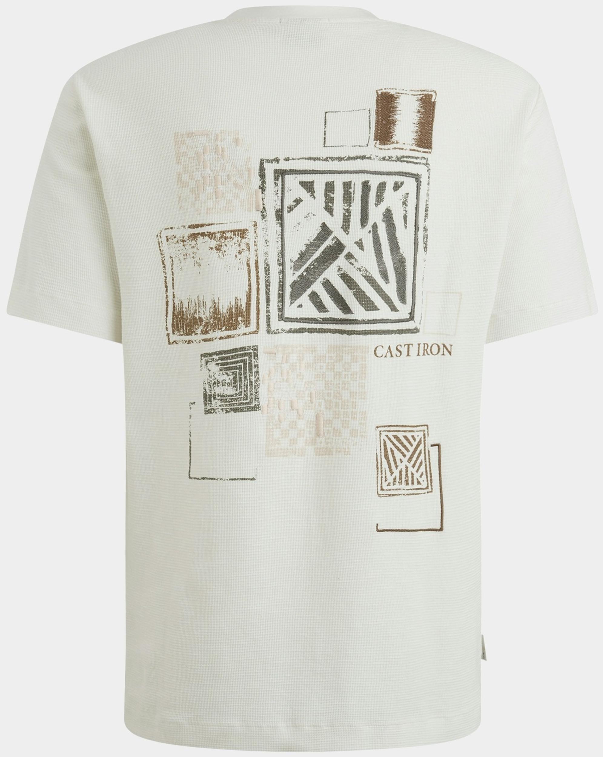 Cast Iron T-shirt korte mouw Wit Short sleeve r-neck regular f CTSS2504582/7002