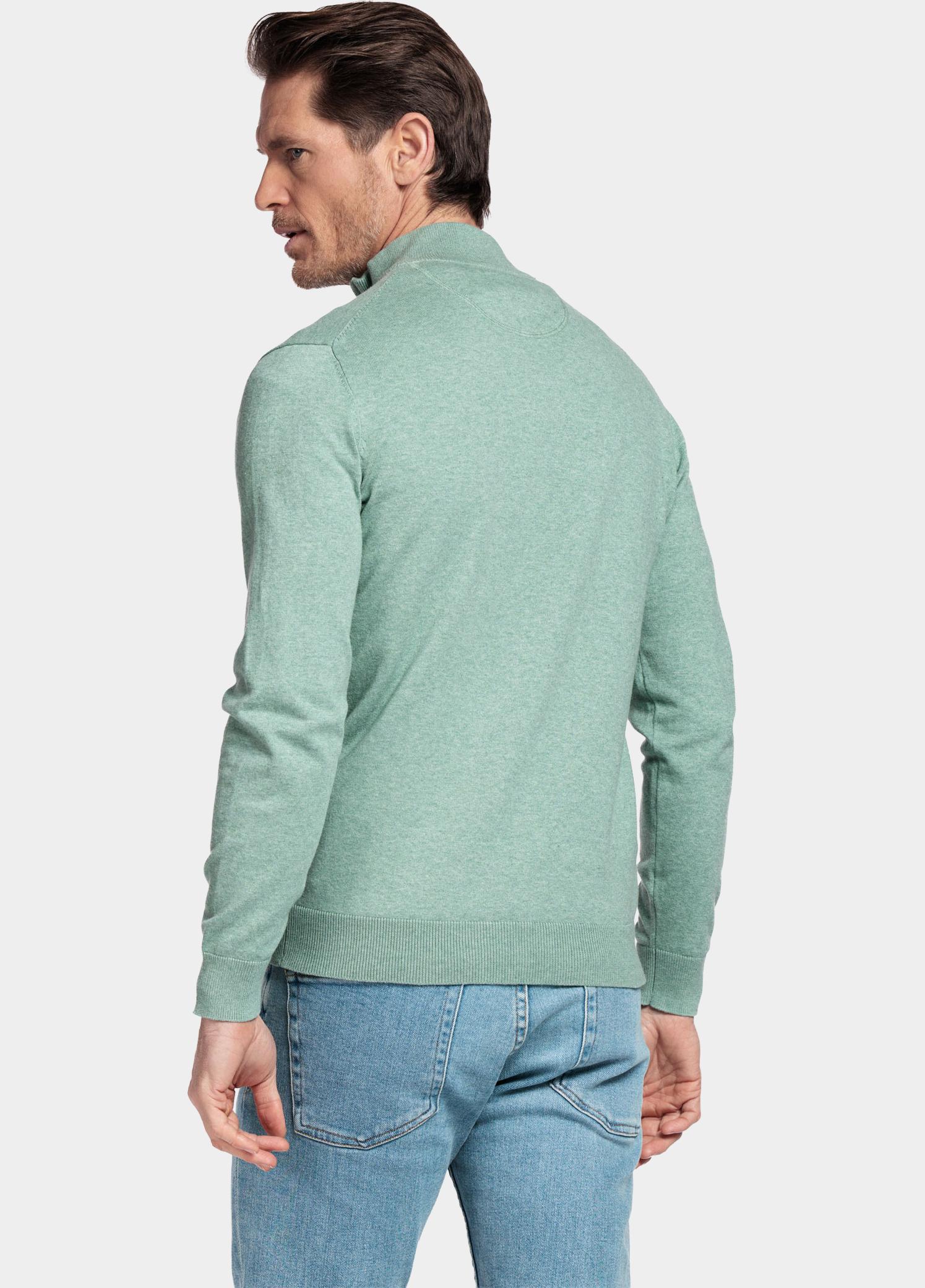 Baileys Half Zip Groen Pullover 1/2 zip  with low po 618400/725