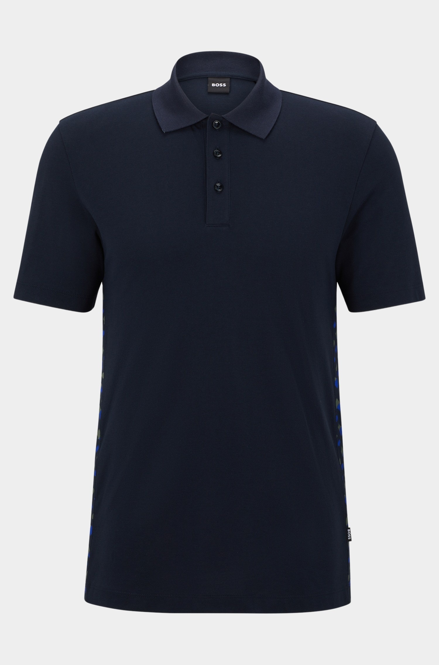 BOSS Black Polo korte mouw Blauw Parlay 184 10108581 01 50486188/404