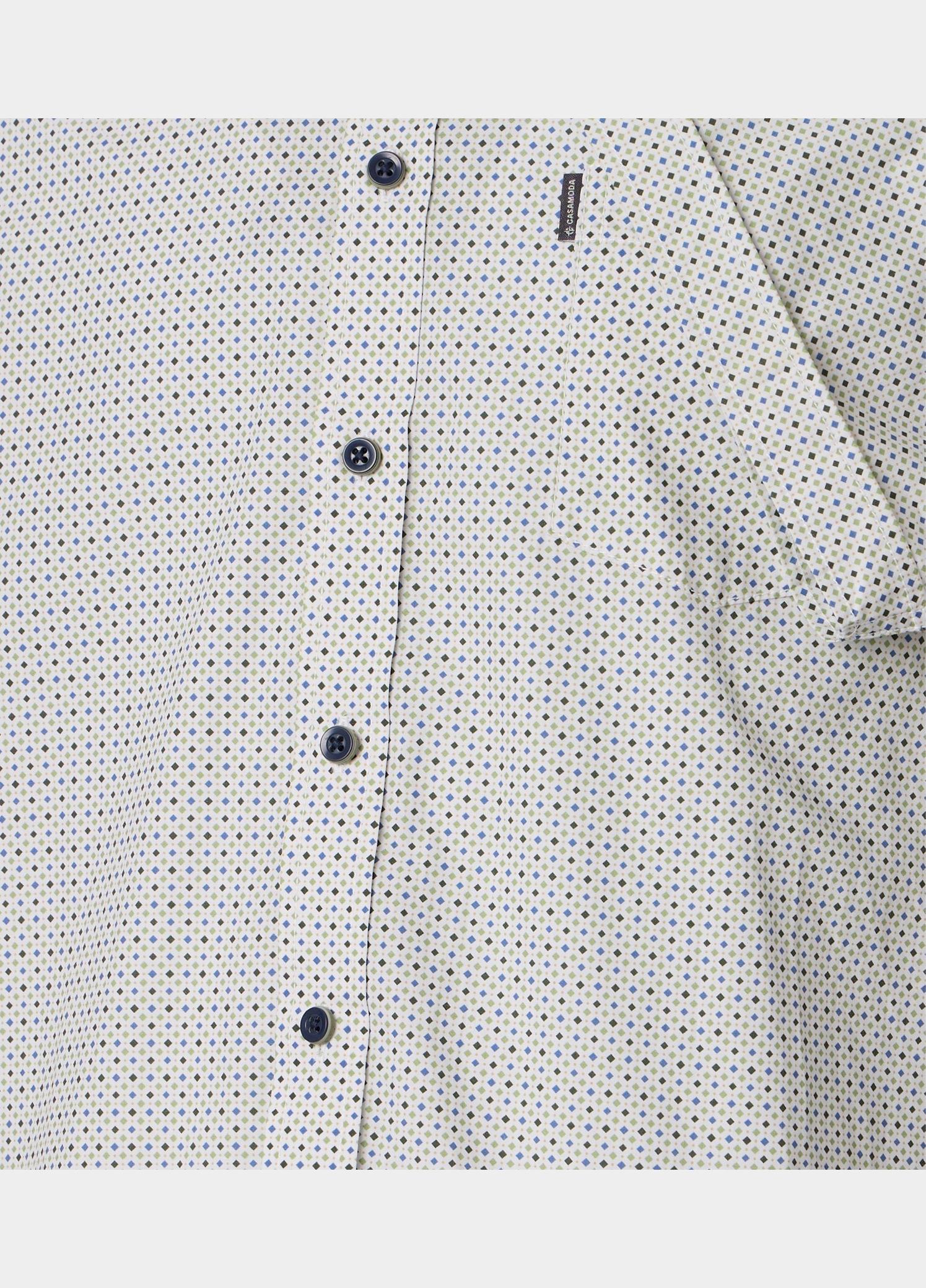 Casamoda Casual hemd korte mouw Groen B.D. Casual Fit 1/2Arm_ 126131301/300