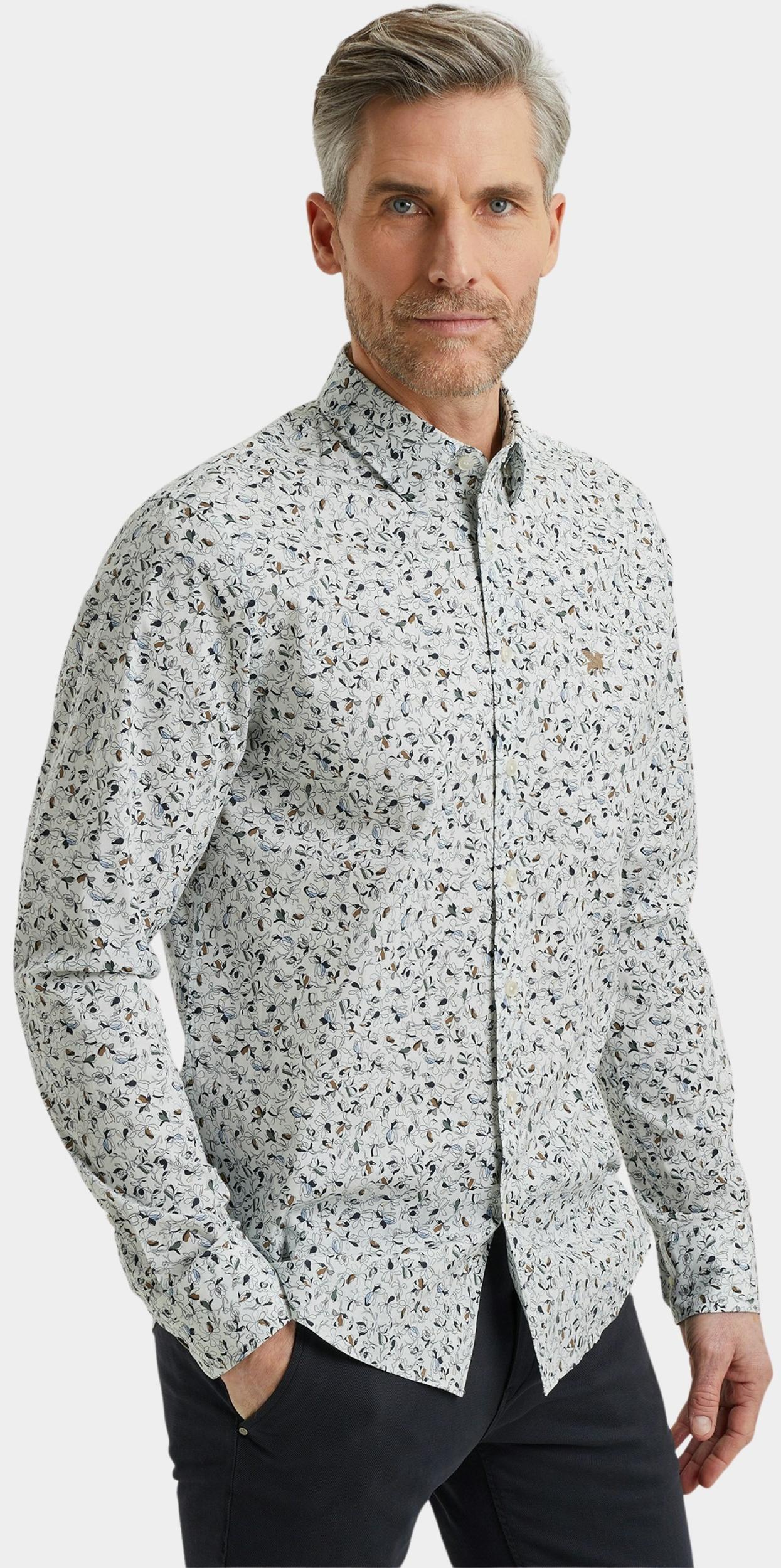 Vanguard Casual hemd lange mouw Wit Long Sleeve Shirt Print on Fi VSI2503221/7003