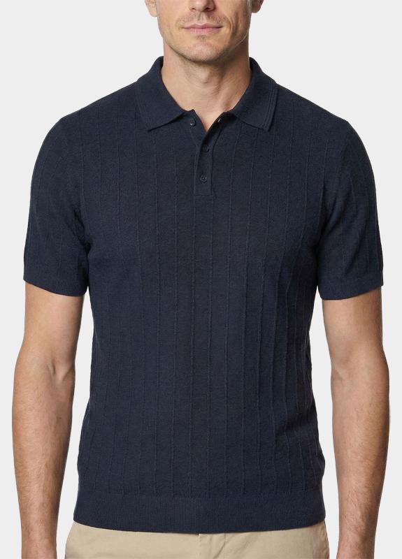 Bos Polo heren Blauw  323/8189 Navy