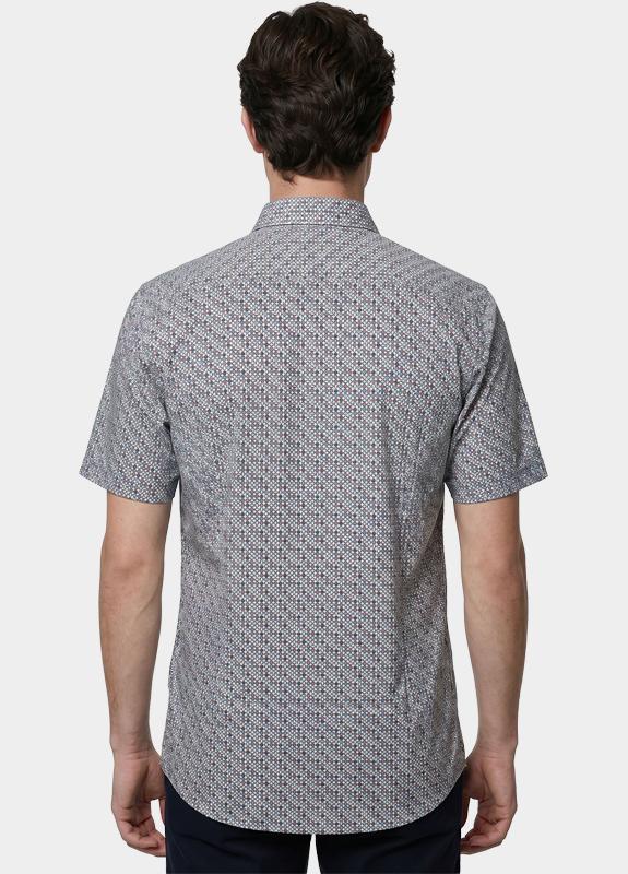 R.B. Boston overhemd korte mouw heren Multi Marshall SS Button Down 616670/301