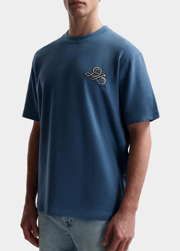 Dstrezzed T-shirt korte mouw Blauw Lasse Graphic Tee 203524/621