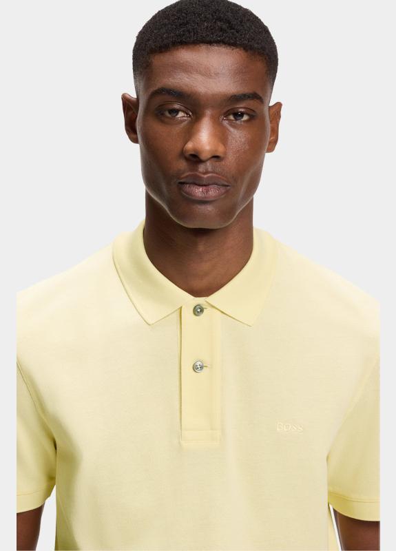 BOSS Black Polo korte mouw Geel Pallas 10278258 01 50553564/749