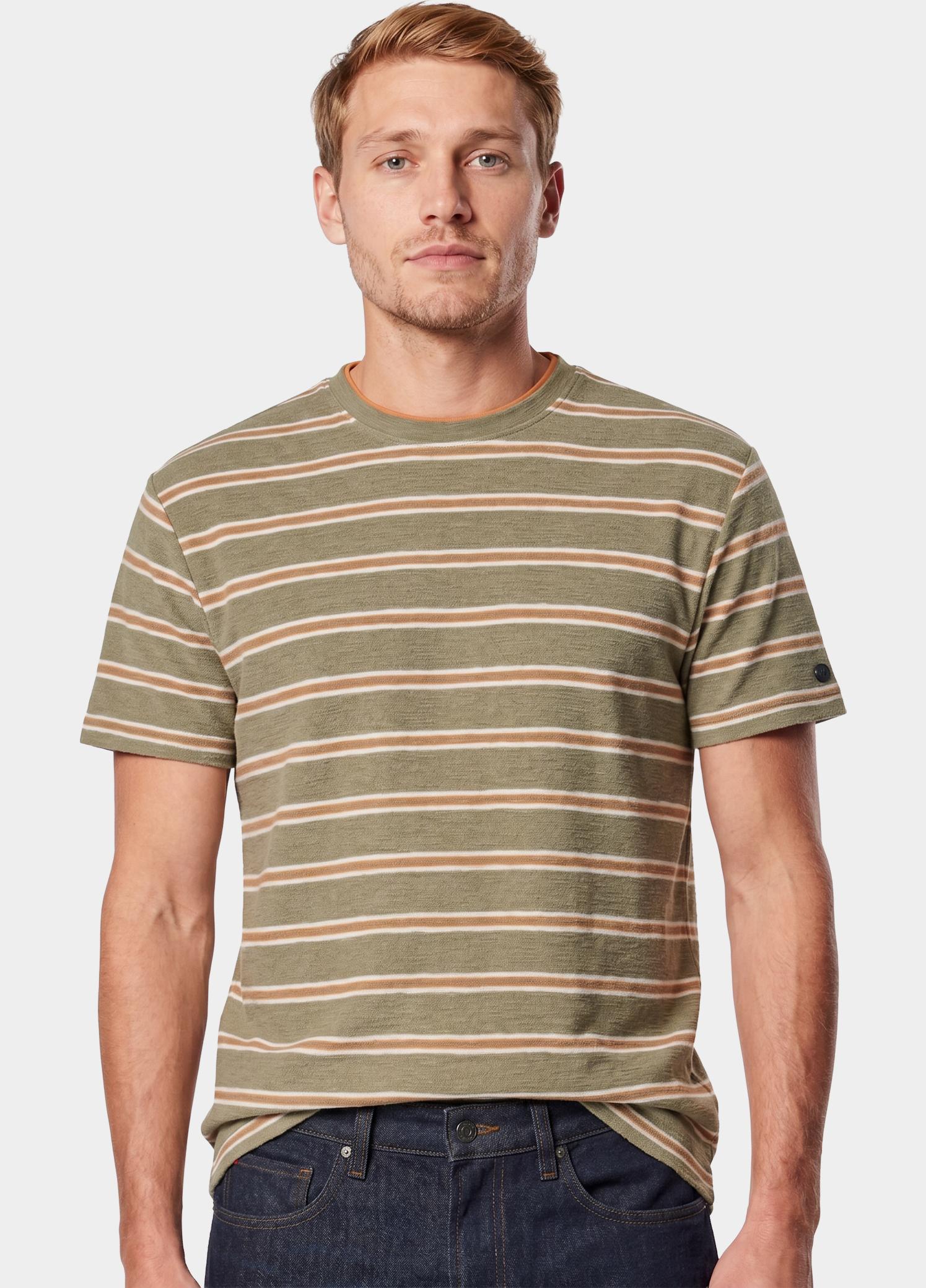 Cast Iron T-shirt korte mouw Bruin Short sleeve r-neck relaxed f CTSS2606585/6148