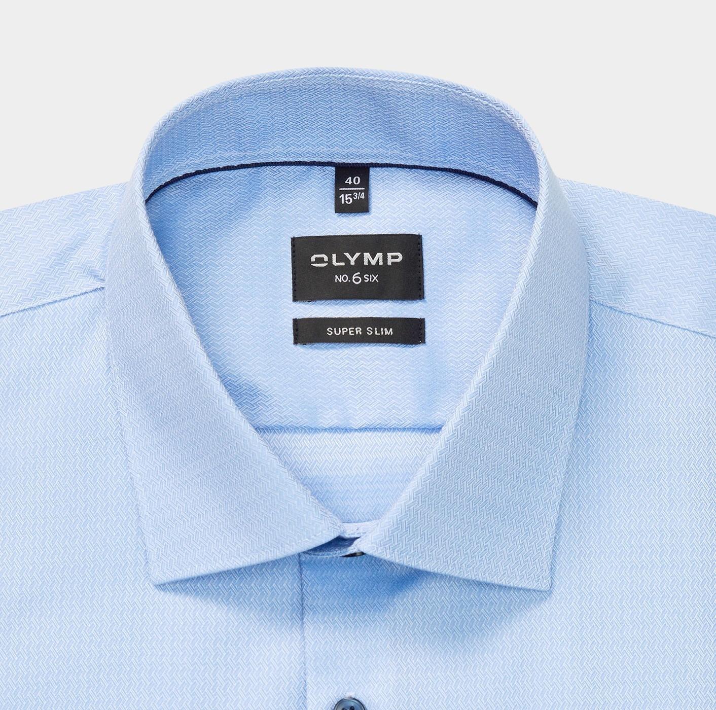Olymp Business hemd lange mouw Blauw No. Six 253484/11