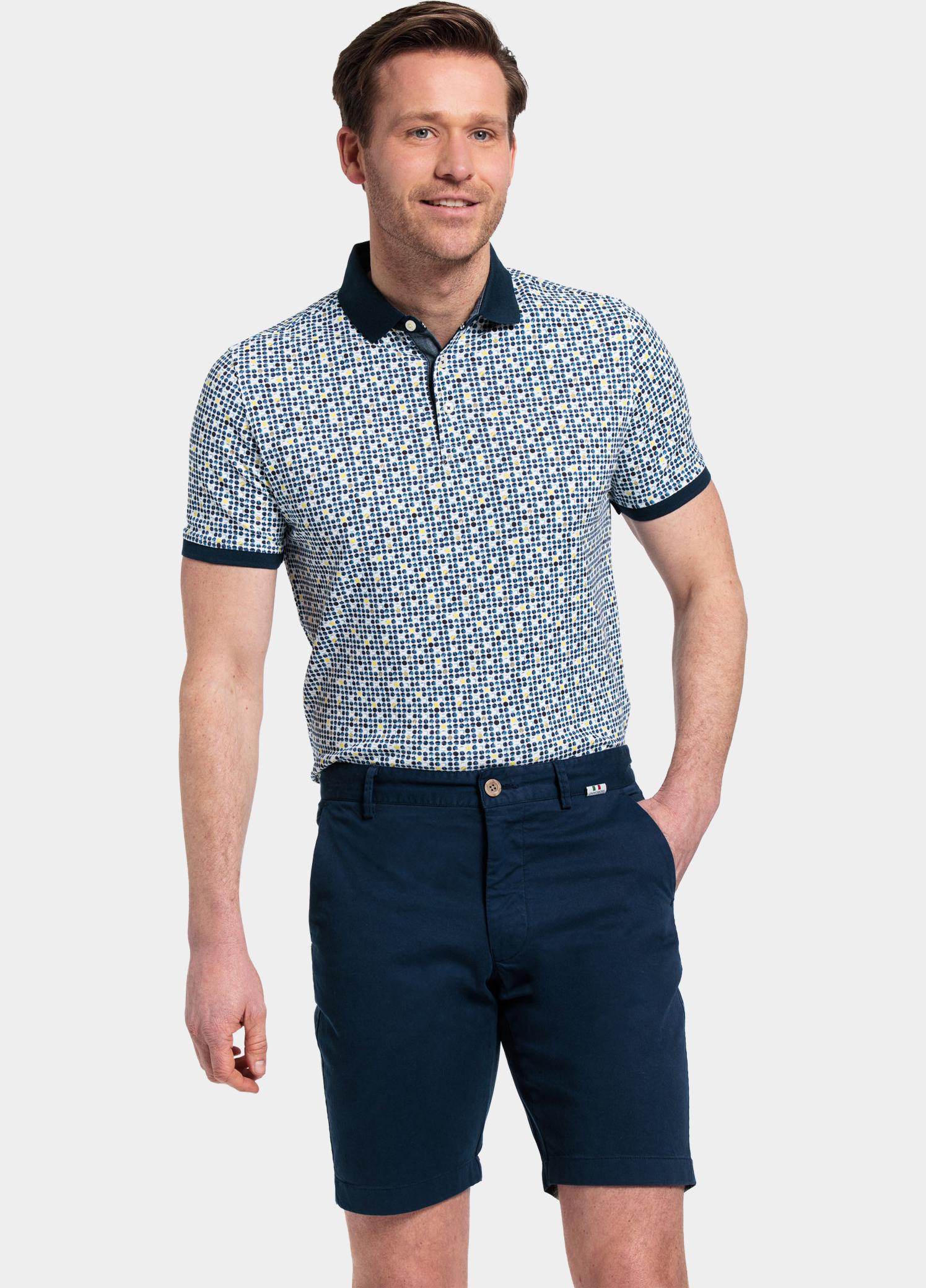 Giordano Korte Broek heren Blauw Stockholm Short Garment Dyed 411115/69