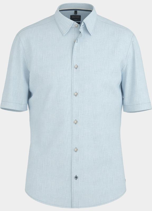Olymp overhemd korte mouw heren Blauw Casual 404012/10