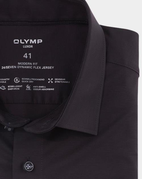 Olymp Business hemd lange mouw Zwart 1202/64 Hemden 120264/68