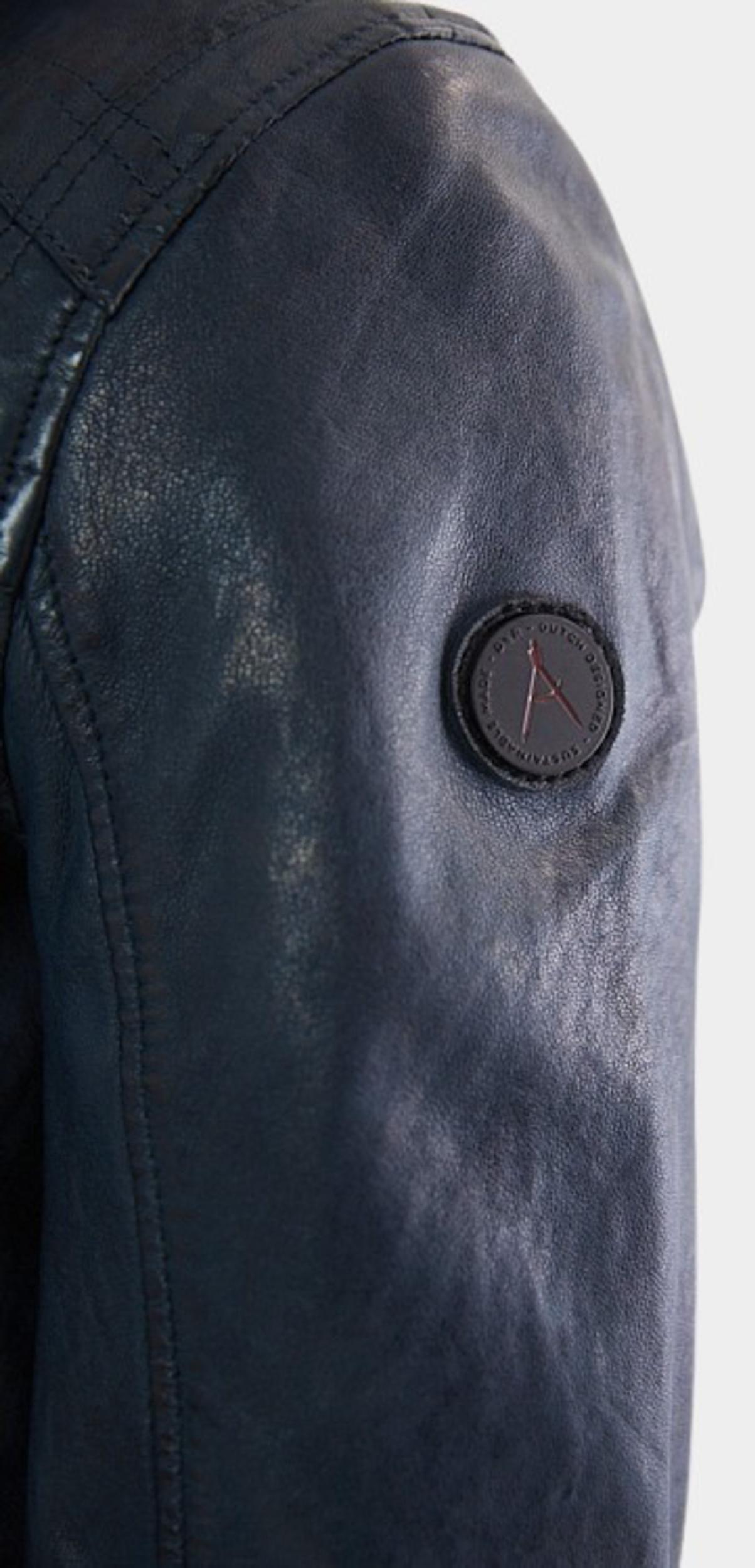 Donders 1860 Lederen jack Blauw Leather Jacket 52469/784