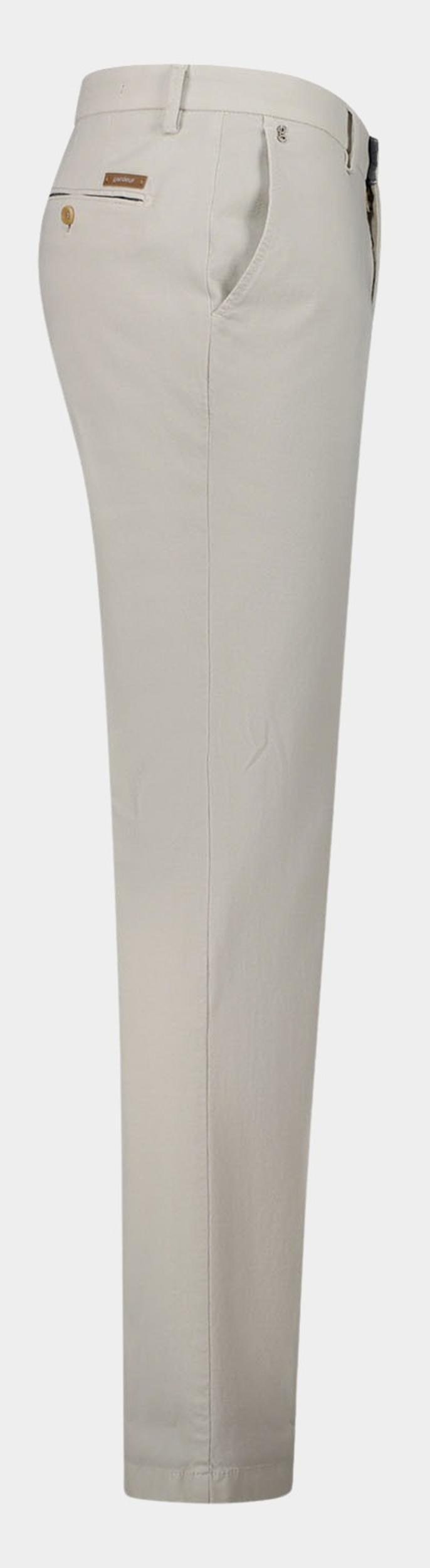 Gardeur Katoenen Broek Beige Hose Flatfront Slim Fit SAVAGE-2 60361/1016