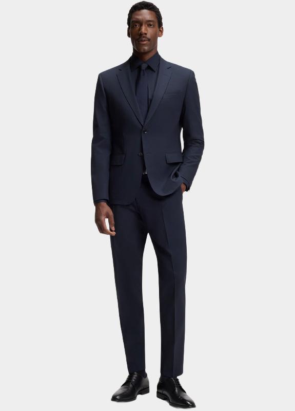 BOSS Black Zakelijk overhemd heren Blauw P-JOE-kent-C1-222 10241343 01 50532287/404