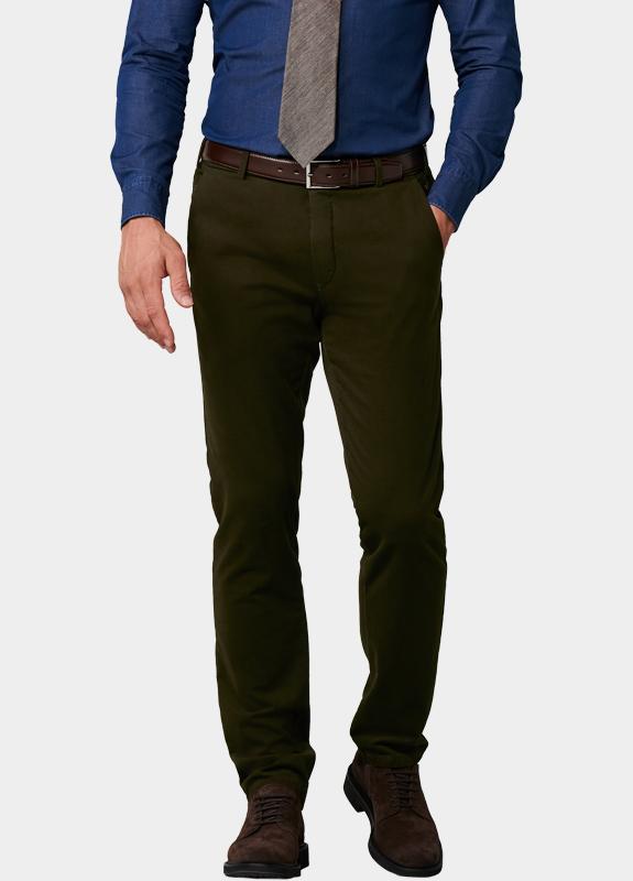 Meyer Katoenen Broek Groen BONN Art.2-8597 1022859700/29