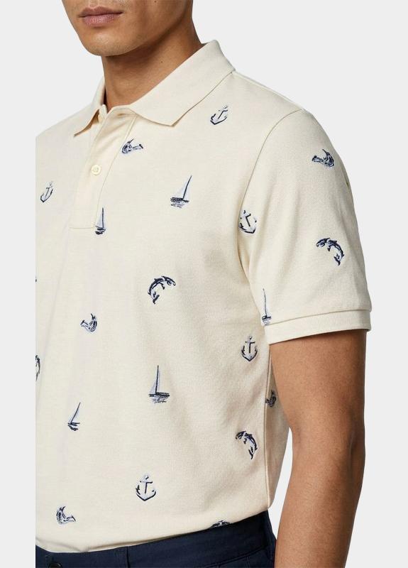 Gant Polo heren Wit Geborduurd poloshirt 2014100/119