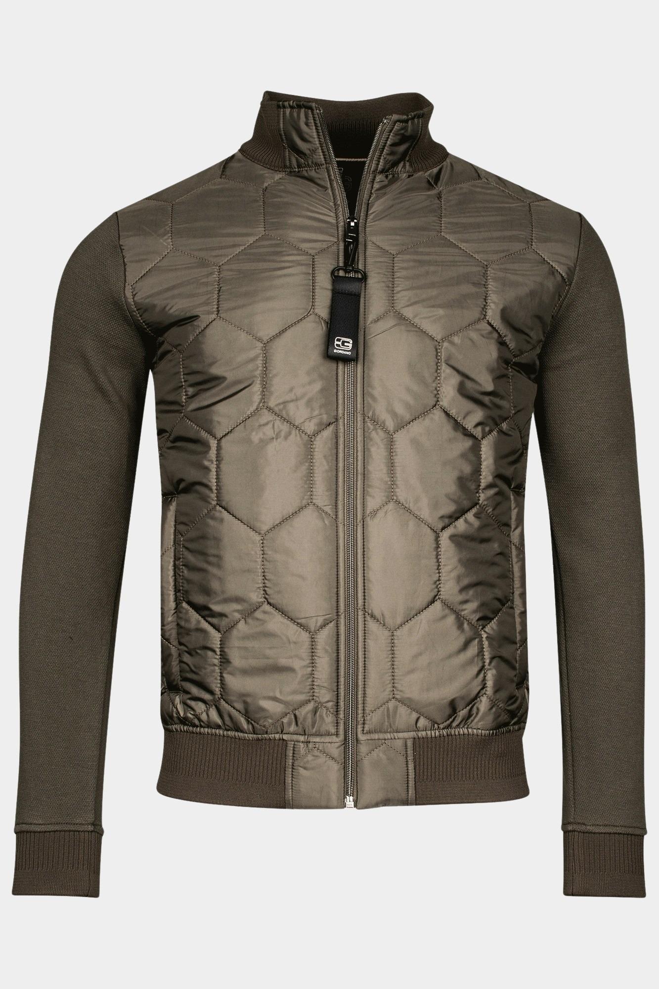 Giordano Vest Groen Tomasso Hybrid Cardigan 422801/70