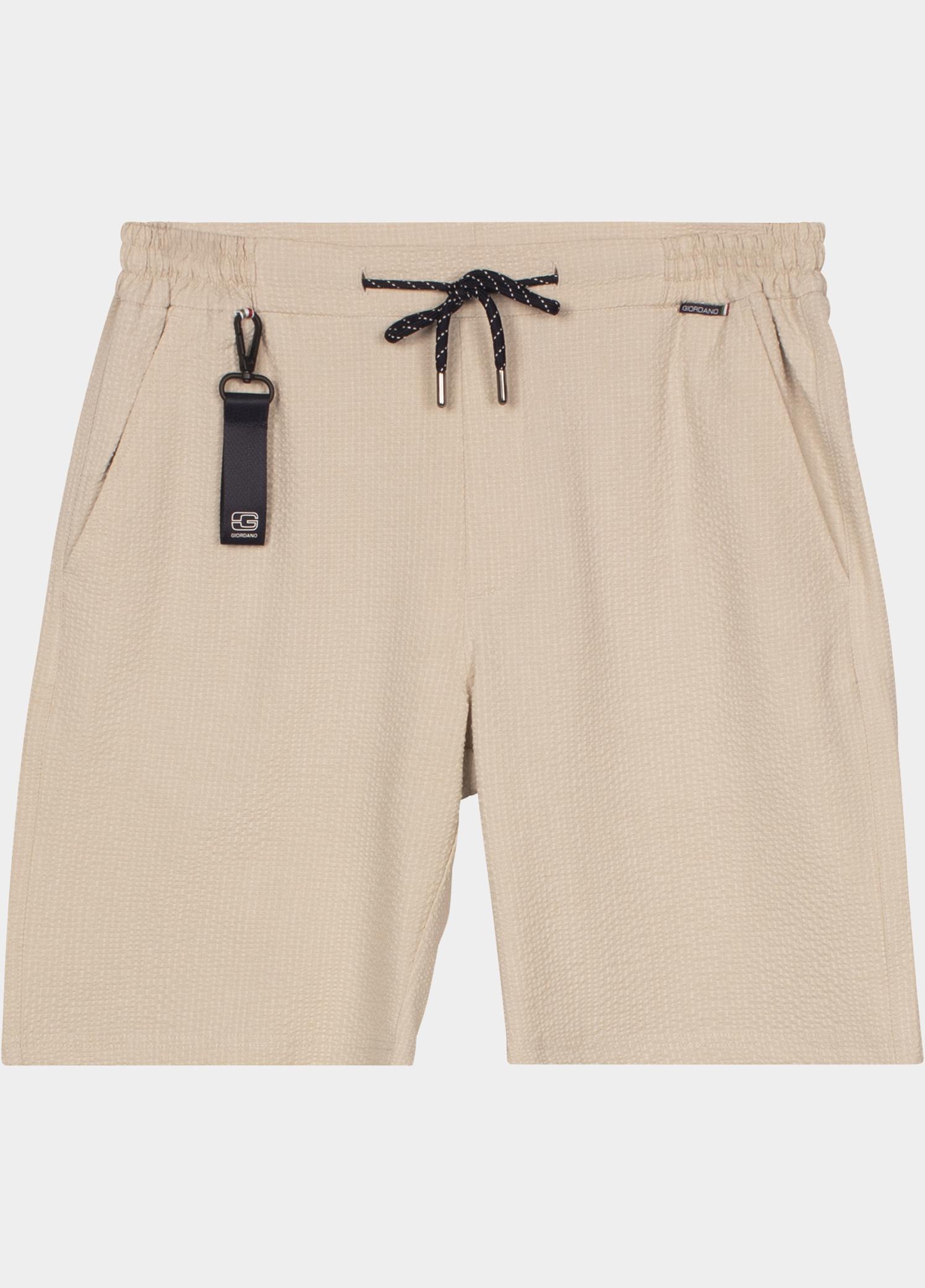 Giordano Korte Broek heren Wit Sassari short Technical Plain 611105/81