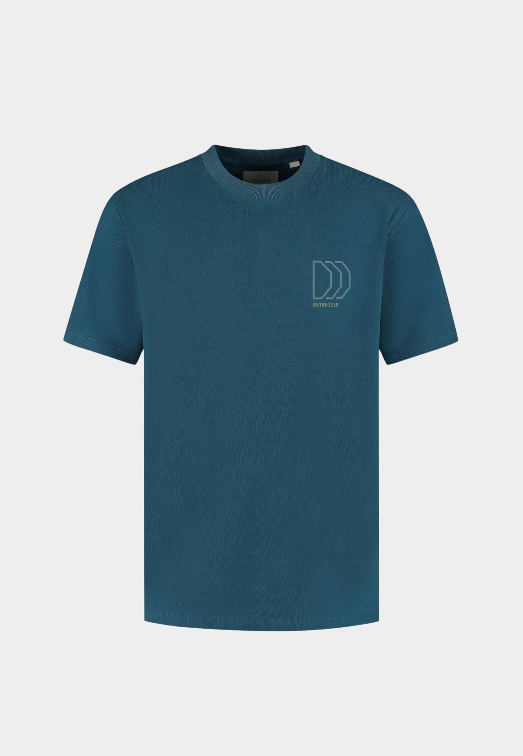 Dstrezzed T-shirt korte mouw Blauw Lasse Tee Graphic 203502/605