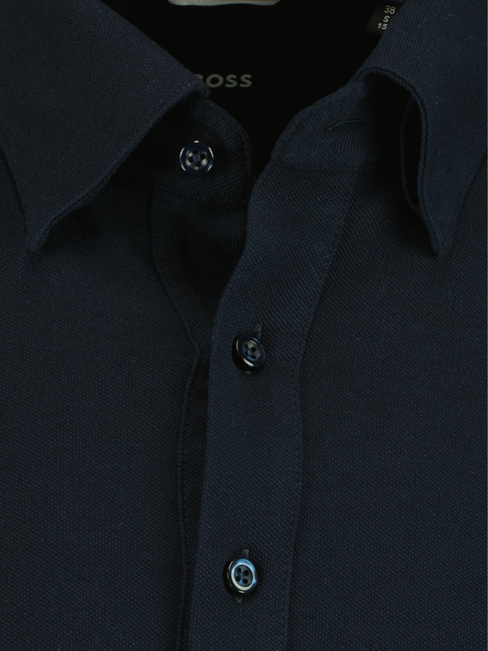 BOSS Black Polo lange mouw Blauw C-HAL-HBD-C1-223 10244890 01 50478843/404