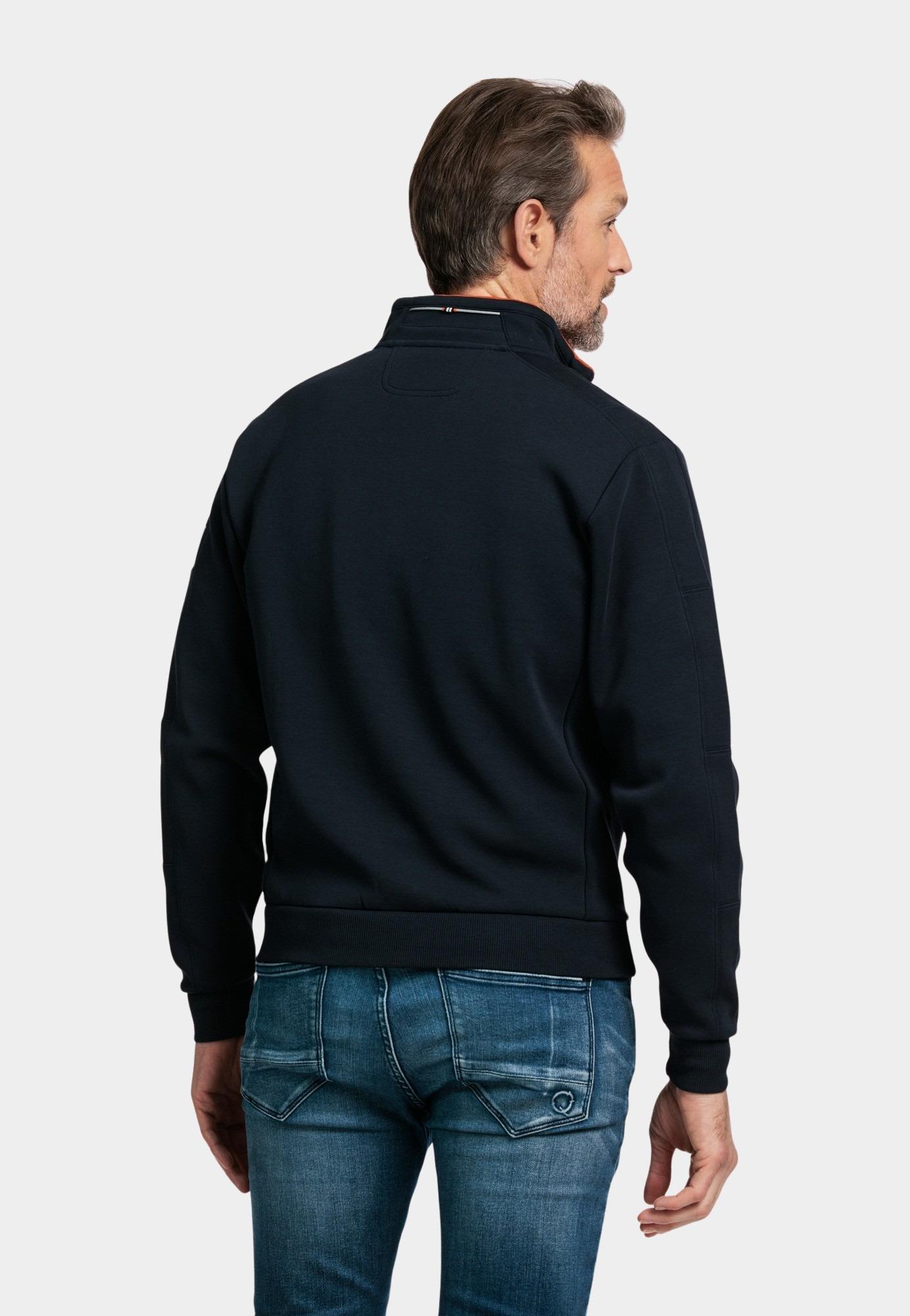 Baileys Half Zip Blauw Sweatshirt 1/2 zip Doubleface 413132/60