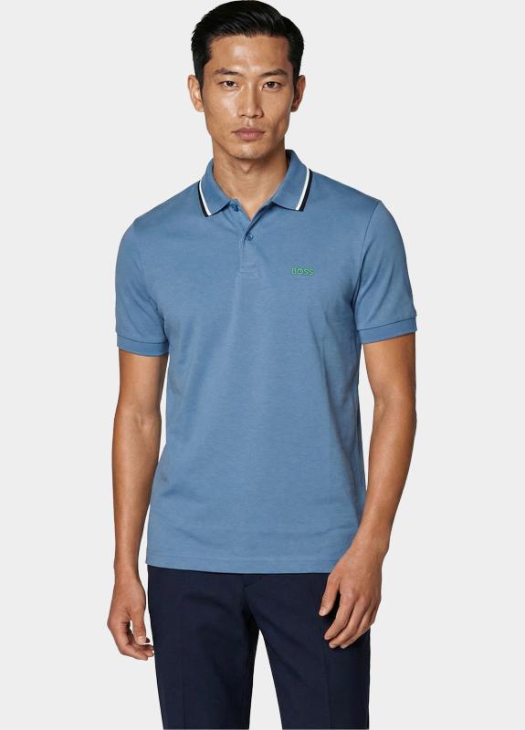 BOSS Green Polo korte mouw Blauw PL_Join Paddy 10279643 01 50562481/459