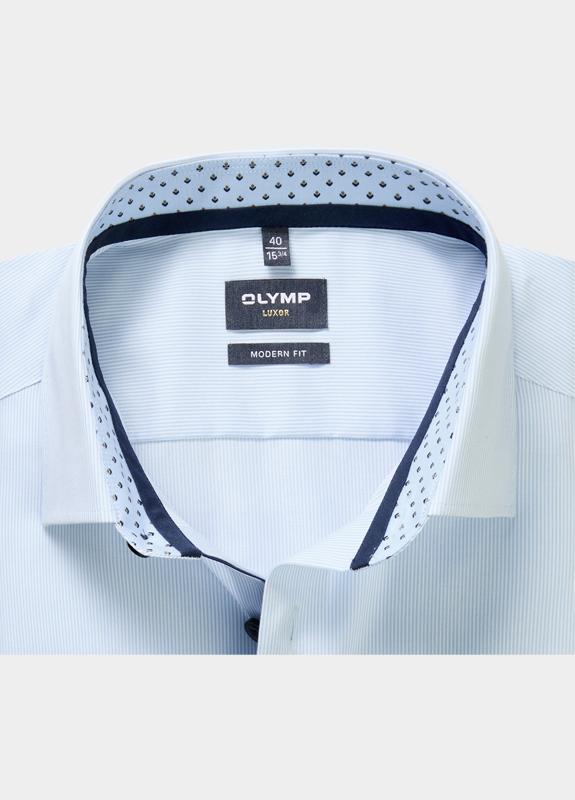 Olymp Zakelijk overhemd heren Blauw Luxor 122814/11