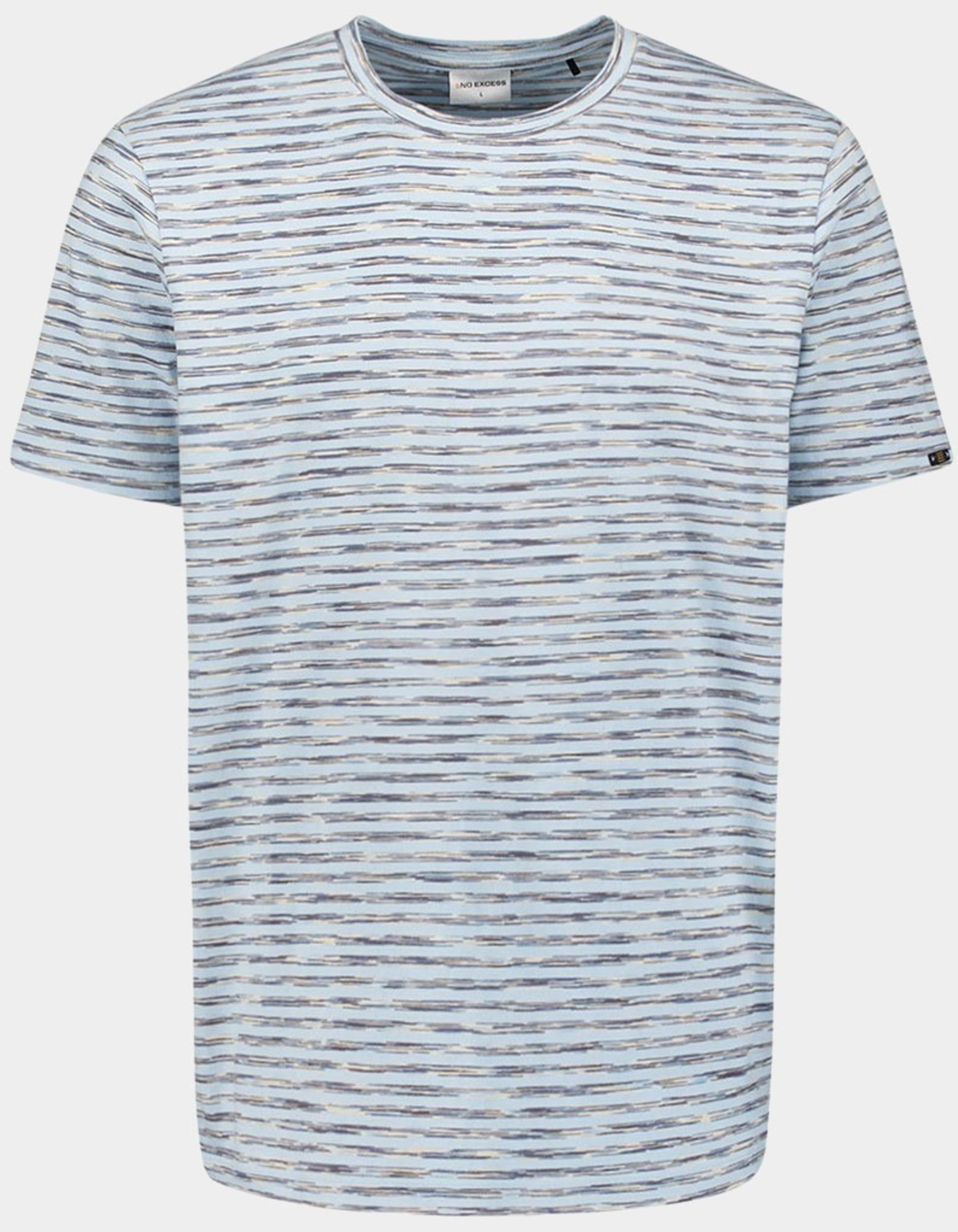 No Excess T-shirt korte mouw Blauw T-Shirt Crewneck Multi Colour 28340470/134