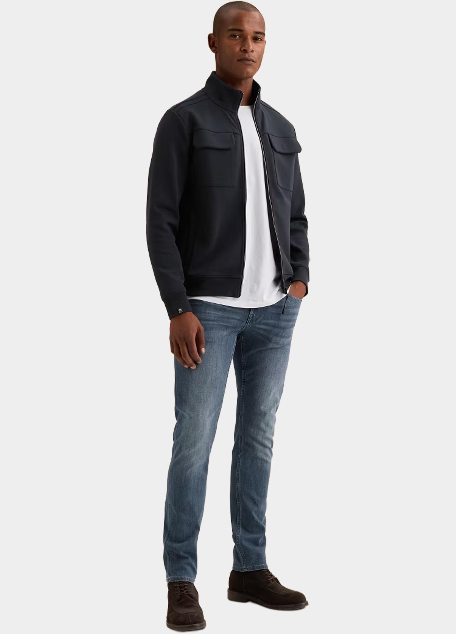 Vanguard Vest heren Blauw Zip jacket interlock sweat VSW2608402/5073